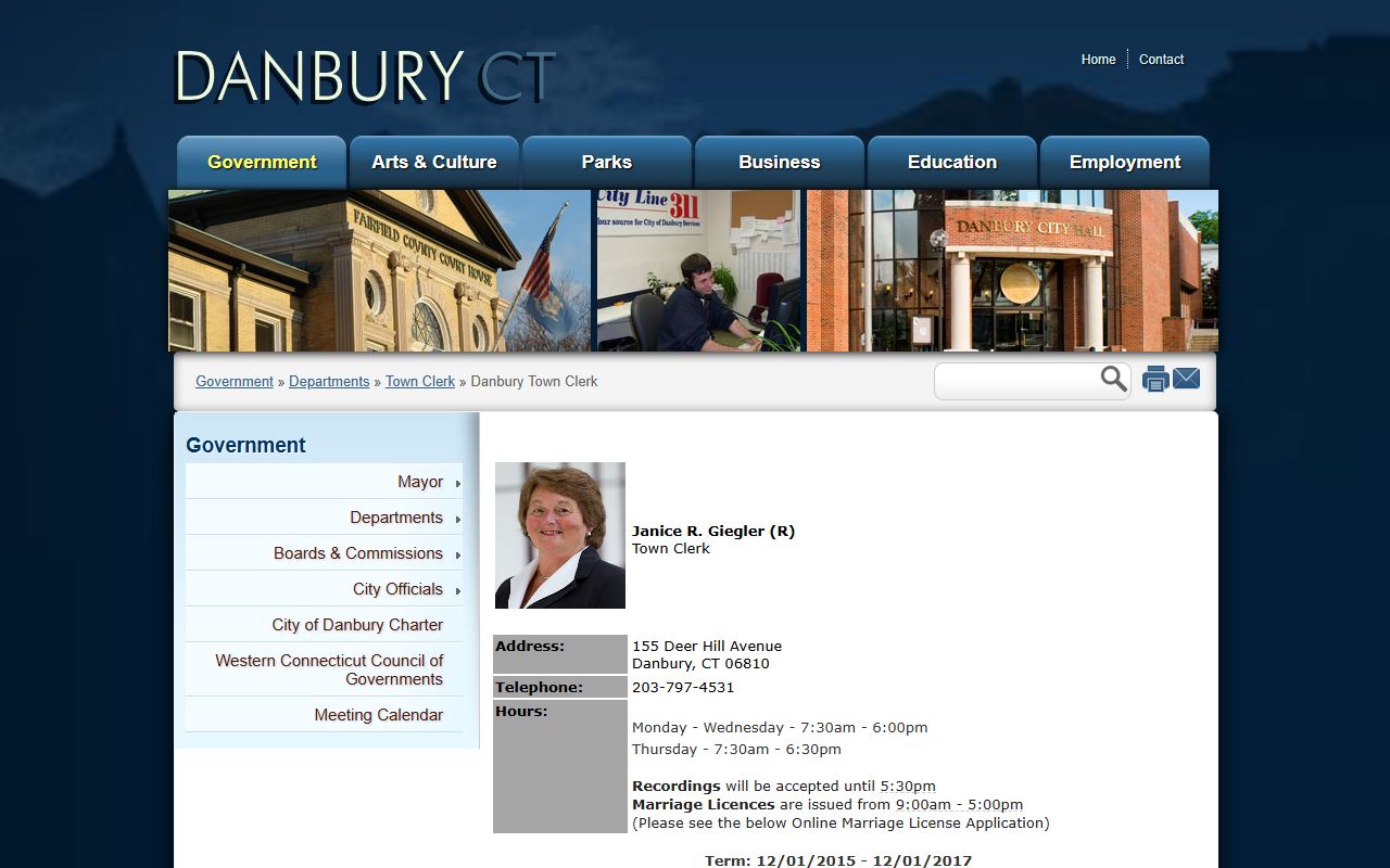 Danbury family court records source screenshot